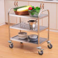 Round Tube Room Service Food Transport Cart Trolley